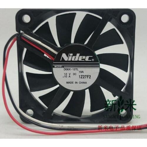 NIDEC 6010 12V D06X-12TL double ball three-wire quiet ultra-thin chassis fan