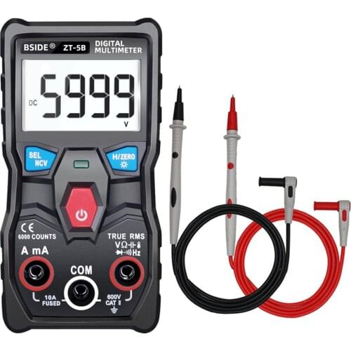 BSIDE ZT-5B 6000 Counts High Precision NCV Test Digital Smart Multimeter with BT Function True RMS Universal Tester