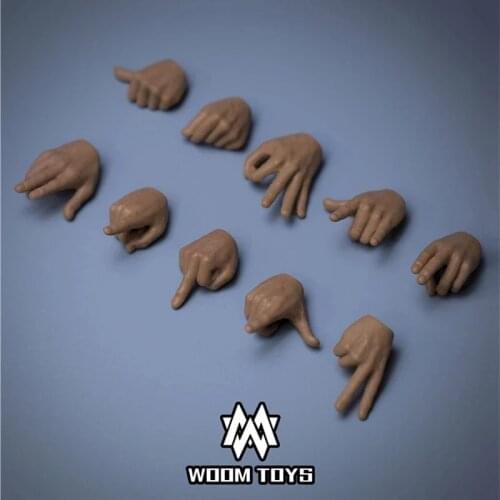WOOM TOYS P001 1/6 Male Gesture Hand Types Model Fit 12'' HT PH Action Figure Body Accessories