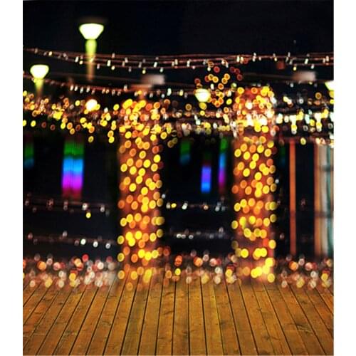 Photographic Camera Backdrop 5x7 Shiny Halo Lights Dark Night Wedding Photos Background Professional For Photo Studio Backdrops