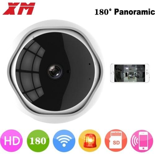 XM 180 Degree Panoramic Fish Eye 1080P IP Camera Multi-purpose Wifi Night Veresion kamera APP Remote Control Wireless P2P IP Web