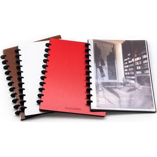 A4 Information Book 20 Pages Mushroom Hole Data Book Music Sheet File Storage Book PP Material Office Document Preparation Book