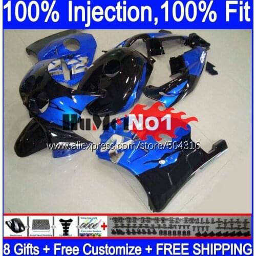 Injection Body For HONDA CBR250RR CBR 250 RR MC19 1988 1989 134MC.19 CBR250 RR glossy blue CBR 250RR 250R 88 89 OEM Fairing Kit