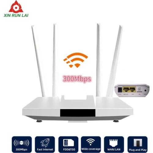 4G lte cpe SIM card wifi router 300m CAT4 32 wifi users router RJ45 WAN LAN indoor 4G wifi router