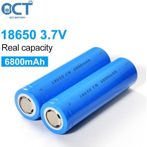 Original Deep Cycle 3.7V 6800mAh 18650 Rechargeable Batteries LiFePO4 High Quanlity Lithium 18650 Battery Cell Factory Price
