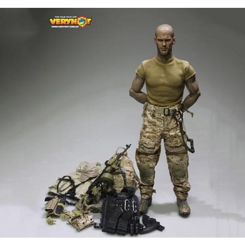 1/6 Scale VERYHOT VH1047 PMC Camouflage Weaponry Male Soldier Clothes Clothing Set For 12" Action Figure Toy Doll Male Body