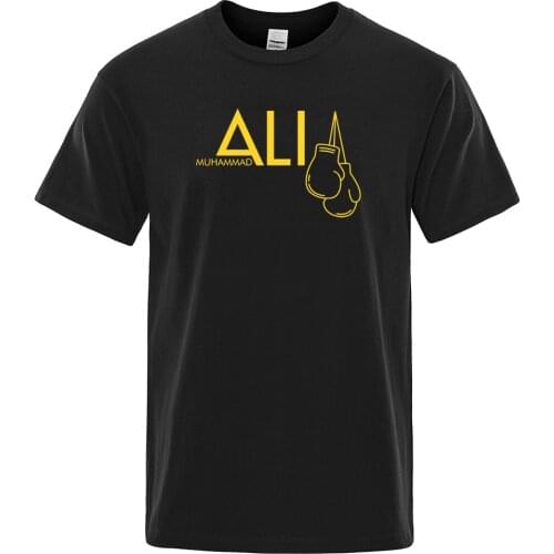 Muhammad Ali T-shirt for men 2021 summer short sleeve O-neck mens T-shirts sportswear hip hop harajuku tshirt kpop tops tees