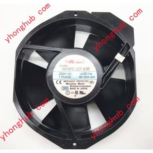 NMB-MAT 5915PC-23T-B30 D00 AC 230V 35W 172x150x38mm Server Cooling Fan