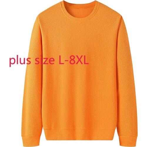 New Arrival Fashion Cotton Autumn Men Extra Large Round Neck Long Sleeve Casual Sweatshirts Plus Size L XL 2XL3XL4XL5XL6XL7XL8XL