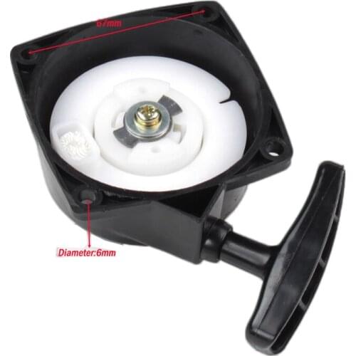 Minimoto Recoil Pull Start Starter For 2 Stroke 33cc 36cc 43cc 49cc 52cc Engine Part Mini Pocket Bike Gas Scooter Black