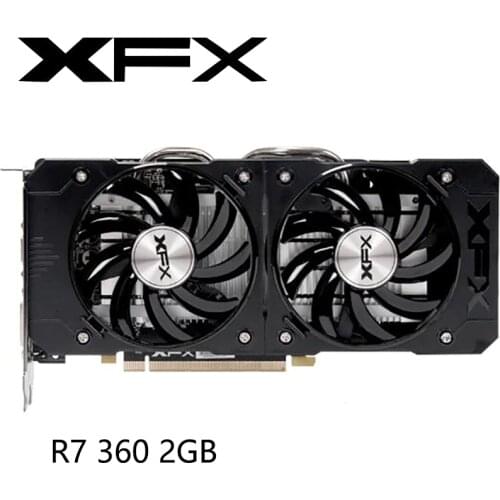 Original XFX R7 360 2GB Graphics Cards GPU AMD Radeon R7360 2GB Video Cards PC Computer Game Map HDMI PCI-E X16 Videocard