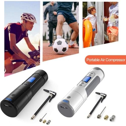 Portable Wireless Electric Air Compressor Mini Inflator Handheld Air Pump 1000mAh 150PSI 12V For Ball Bicycle And Car Tire Moto