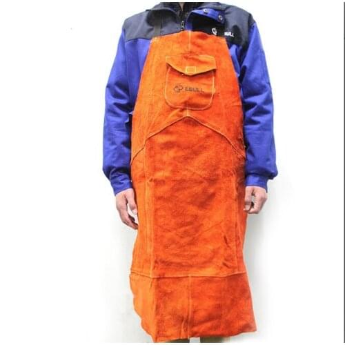 Professional Welding Apron Leather Cowhide Protect Cloths Carpenter Blacksmith Garden Clothing Brown Color Working Apron
