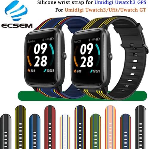 Wristband for Umidigi Uwatch3 GPS Ufit smart watch accessories replacement soft bracelet strap for Umidigi Uwatch GT band loop