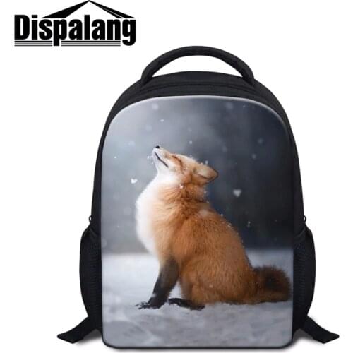 Dispalang Kindergarten Backpack Patterns Fox School Bag for Kids Little Girls Shoulder Bookbags Boys Rucksack Mochila Travel Bag