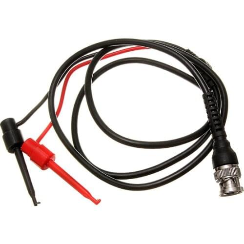 BNC Male Plug Q9 to Dual Hook Clip Test Probe Cable Leads