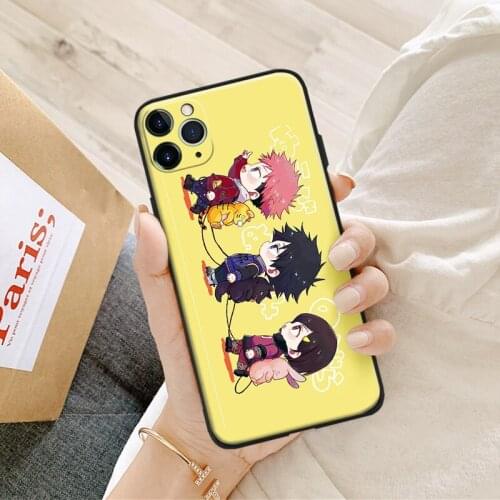 Inumaki jujutsu kaisen cute art silicone for iPhone Se 6 6s 7 8 Plus X XR XS 11 12 Mini Pro Max glass TPU phone case cover shell