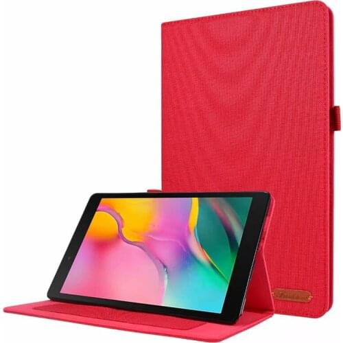 20PCS/Lot Cloth Shell+TPU Stand Leather Case For Samsung Galaxy Tab A7 10.4 2020 T500 SM-T505 Tablet Proctors Cover