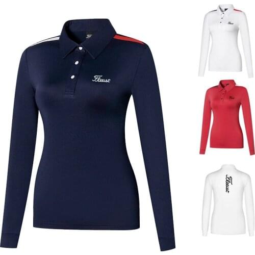 Thin Female Sport Long-sleeved Golf T-shirt