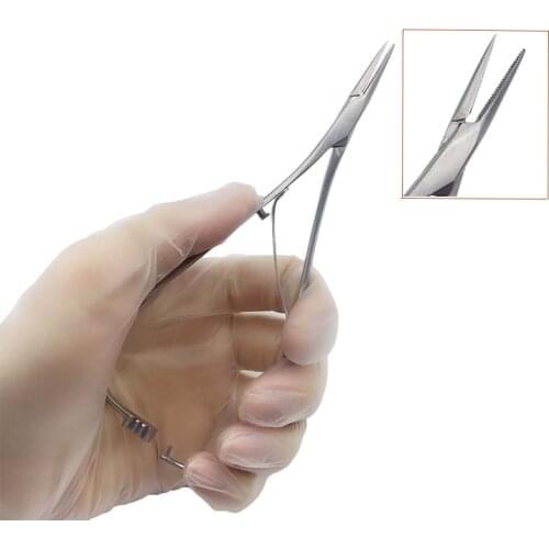 1Pc Dental Needle Holder Standard 14cm Forceps Plier Surgical Orthodontic Tweezer Dentistry Tools