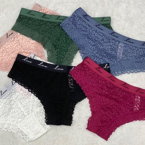 1pcs Womens Panties Sexy Lace Panties Lingerie Low Waist Tempting Briefs Womens Underpant seamless Intimates Thongs Underwear