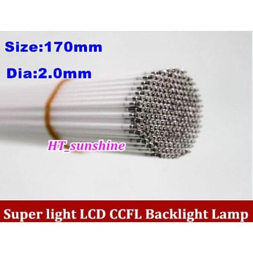 100PCS Free Shiping 170MM length LCD CCFL lamp backlight tube,170MM* 2.0mm CCFL light High Quality
