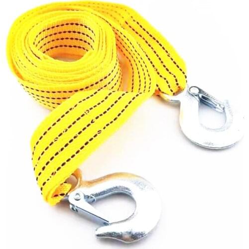 4M Heavy Duty 3 Ton Car Tow Cable Towing Pull Rope Strap Hooks for Volvo S40 S60 S80 XC60 XC90 V40 V60 C30 XC70 V70