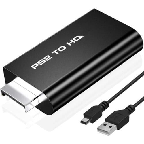 HDV-G300 PS2 to HDMI 480i/480p/576i Audio Video Converter Adapter with 3.5mm Audio Output Supports All PS2 Display Modes