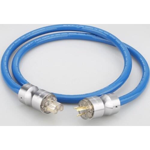 Audiocrast P111 US Power cable EMC Shield AC Power Cord Silver Plated transparent US Power Cord Cable HIFI