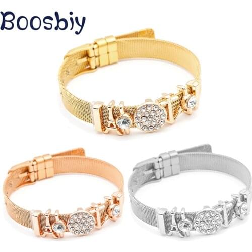 Hot Sale Fashion 10mm Stainless Steel Mesh Bracelet DIY Brand Bracelet & Bangle For Women Jewelry Gift Dropshipping