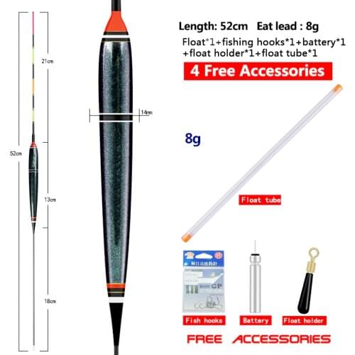 1 Piece Fishing Float+1 Battery+1 Tube+1 Float Holder+1 Bag Fishing Hooks Big Buoyancy Nano Boober Deep Water Boya Fishing Tools