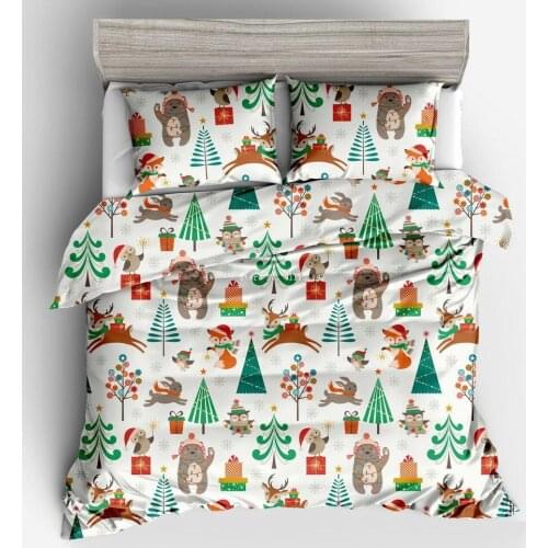 3D Animal Children Bedding Set Comfortable Down Cover Pillowcase Double Queen Large Bedroom Decoration Home Textile