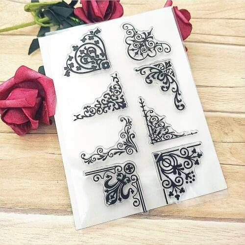 Hot selling lace transparent clear stamp / silicone seal roller stamp DIY scrapbook album / card production