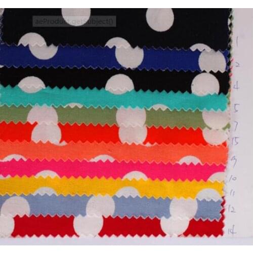 LEO&LIN The restoring Multicolor big white dots handmade DIY twilled satin Patchwork Cotton Fabric tissus