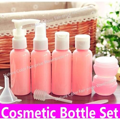 Cosmetic Bottle Set 50ml Makeup Spray Bottles Refillable Perfume Empty Travel Pot Essential Oil Plastic Bottles Shampoo Water