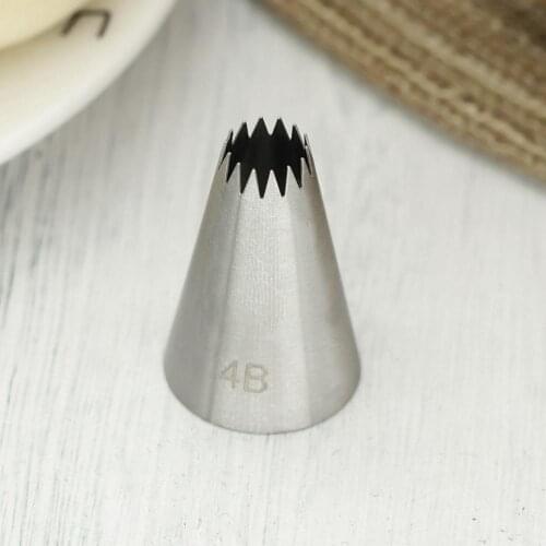 #4B Medium Size Open Star Piping Nozzle Cake Cream Decorating Icing Tips Baking & Pastry Tools For DIY Baby Food Meringue