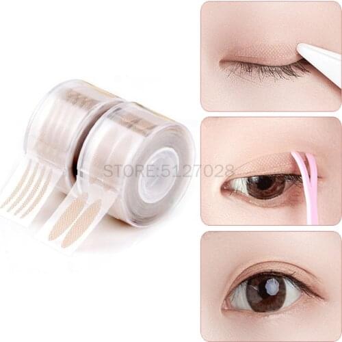 Wholesale 600PCS Invisible Eyelid Sticker Lace Eye Lift Strips Double Eyelid Tape Adhesive Stickers Eye Tape Tools L/S Style