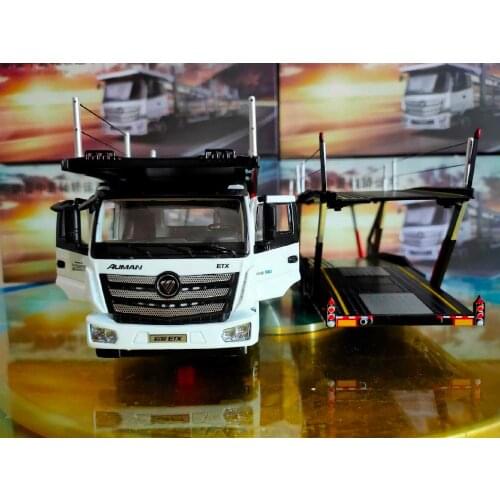 Original 1:36 Diecast Model for Foton Daimler Auman Mid-axle Car Truck Alloy Toy Miniature Gifts ETX EST GTL Tractor Trailer