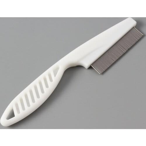 Hot Protect Flea Comb For Cats Dogs Pet Stainless Steel Comfort Flea Hair Grooming Tools Deworming Brush Short Long Hair Fur