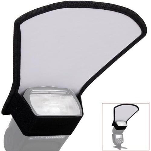 Flash Diffuser For Canon Nikon Speedlite Photography DSLR Camera Accessories Flash Diffuser Softbox Silver&White Reflector