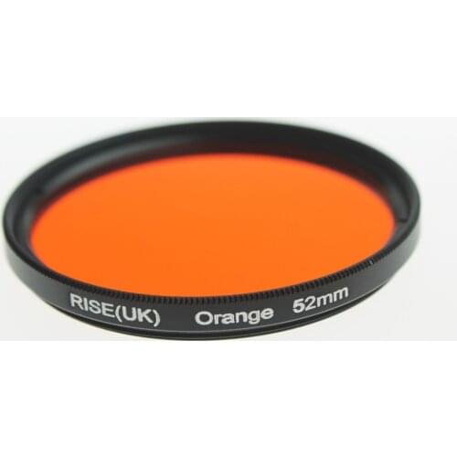 RISE(UK) 52 mm full color orange lens Filter for Nikon D3100 D3200 D5100 SLR Camera lens