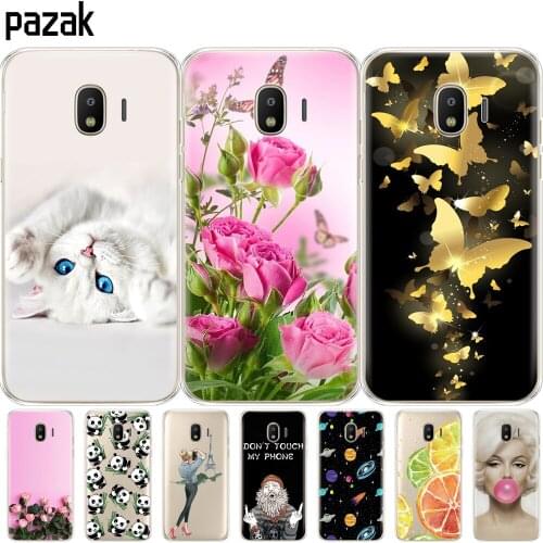 Silicone Case FOR Samsung Galaxy J4 2018 Case Back Cover Galaxy J4 2018 EU J400F J400 Phone FOR Samsung J4 2018 soft tpu coque