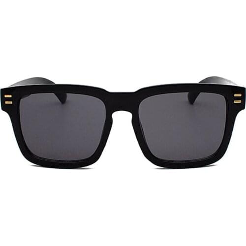 Flat Top Oversize Square Sunglasses Women Men Fashion Retro Gradient Sun Glasses Leopard Big Frame Vintage Eyewear Uv400 Shades