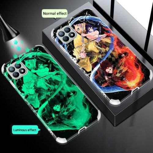 Luminous Phone Case For VIVO X50 X30 Pro iqooNeo 3 V17Neo Y3 Y3S Y50 Y30 Y73S Y93 Y90 Y91i Y91C Back Cover Shockproof Soft Cases