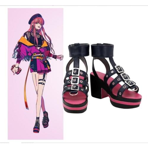 Paradox Live Anne Faulkner Cosplay Shoes Women Girls Cosplay High Heel Shoes Halloween Carnival Shoes Custom Made