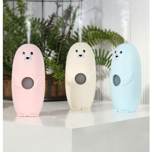 Rootelly USB Seal Humidifier Cool Mist Aroma Car Diffuser Night Light Small Nebulizer Purifier Atomizer for Home Office