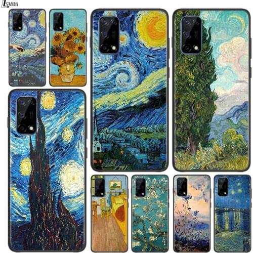 Van Gogh Oil Art for OPPO Realme V15 X5 X3 X50 X7 V5 C21 C17 C11 C3 C2 7 7i 6 6S 6i 5 3 2 Pro Soft Black Phone Case