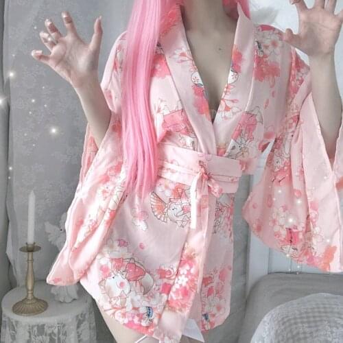 Japanese Pajamas Yukata Women Silk Sexy Japanese Dress Kimono Bathrobe Asian Clothes Japanese Robe Haori WomenS Yukata 11947