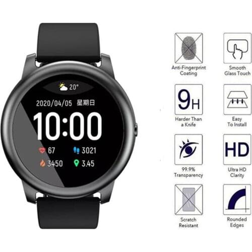 Screen Protector Tempered Glass Film For Haylou Solar LS05 Smart Watch Full Coverage HD Clear Film Cover For Xiaomi Haylou Solar