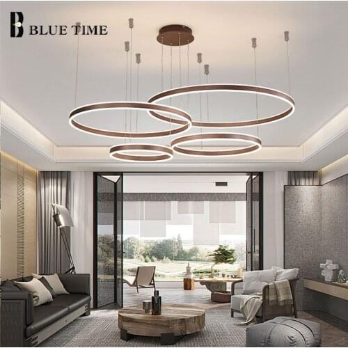 Gold&Coffee Modern Led Chandelier For Living room Bedroom Dining room Aluminum Indoor Lighting Ceiling Chandelier Lamp Fixtures